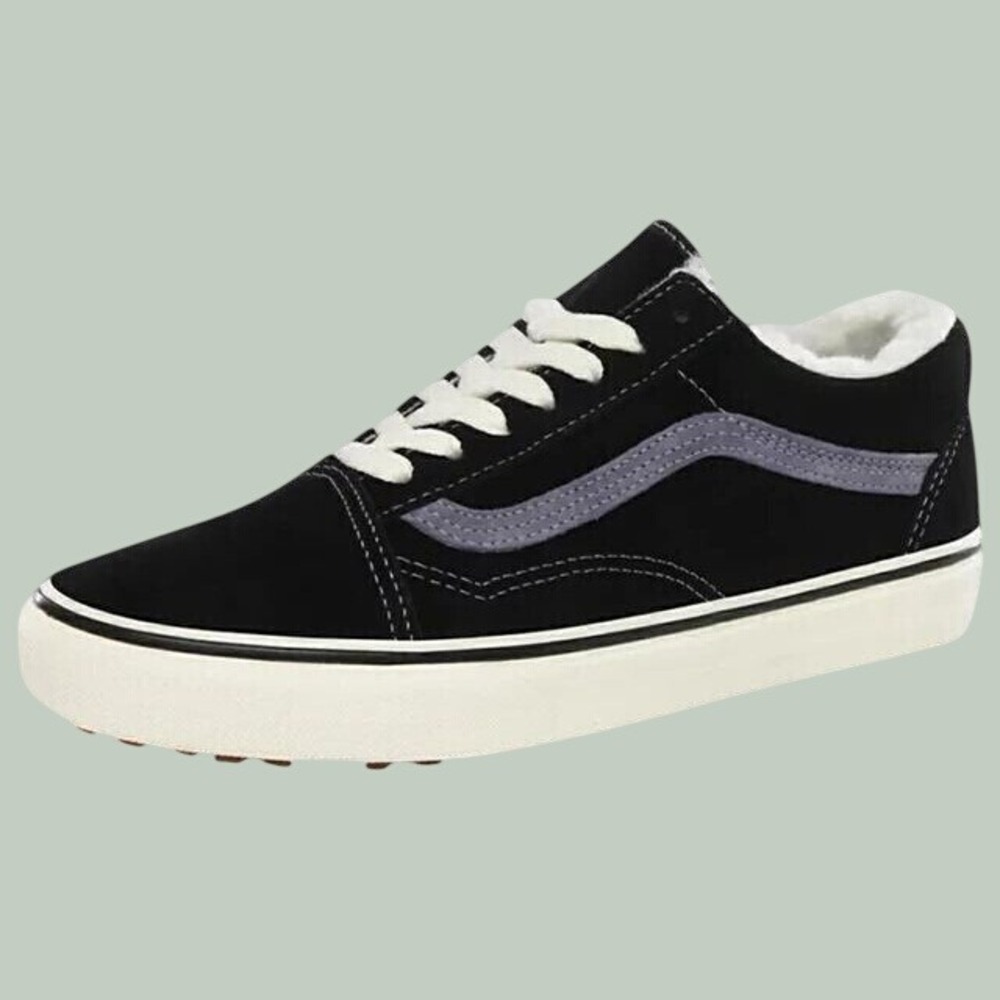 Vans Old Skool MTE Black Suede Faux Shearling Womens 9.5/Mens 8.0 NEW UNISEX